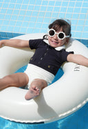 Maiô Polo Infantil Preto/Off PG