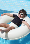 Maiô Polo Infantil Preto/Off PG