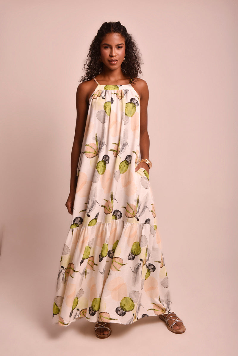 Vestido Lari Champanhe