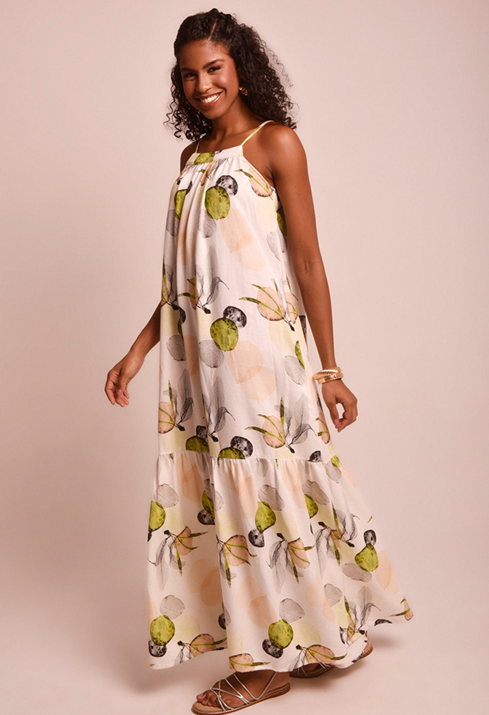 Vestido Lari Champanhe