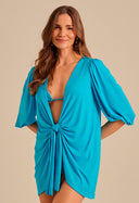 Kaftan Curta Com Nó Malha Benzinho