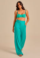 Calça Pantalona Lorena Azulejo
