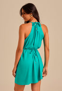 Vestido Jessica Curto Com Cinto Azulejo