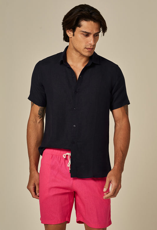 Bermuda Casual Linho Pink