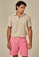 Bermuda Casual Linho Pink dream