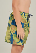Bermuda Beach Elast Infantil Quatro Folhas