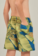 Bermuda Beach Elast Infantil Quatro Folhas
