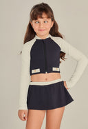 Saia Short Maria Infantil Preto/Off PG
