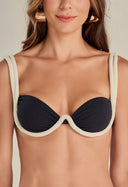 Top Gaspar Puff Preto/Off PG