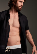 Bermuda Casual Búzios Preto/Off White