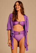 Kaftan Curta Com Nó Malha Místico