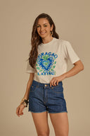 Short Jeans Mini Basic Azul Médio