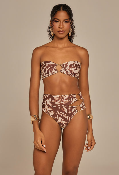 Calcinha Hot Duo Raízes Marrom e Off