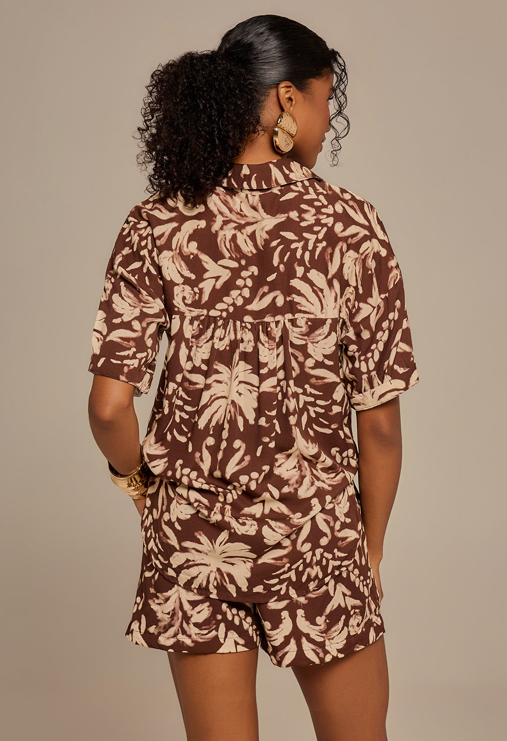 Camisa Norma Raízes Marrom