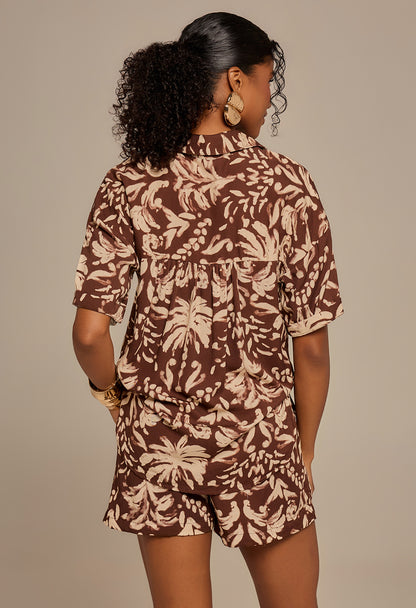 Camisa Norma Raízes Marrom