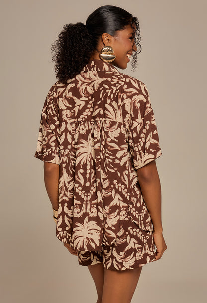 Camisa Norma Raízes Marrom