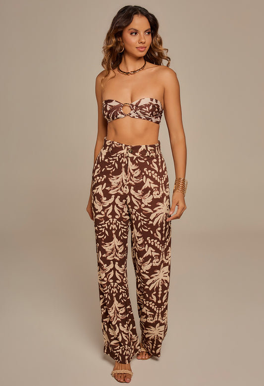 Calça Malu Raízes Marrom