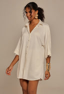 Camisão Lucia Com Guipir Mlv Off White
