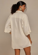 Camisão Lucia Com Guipir Mlv Off White