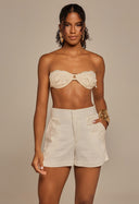 Short Leticia Com Guipir Mlv Off White