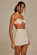 Short Leticia Com Guipir Mlv Off White