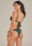Top Evelin Com Crochê Cne Verde FAF