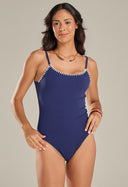 Body Classic Com Crochê Cne Marinho