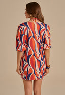 Kaftan Curta Com Nó Malha Samba De Verão