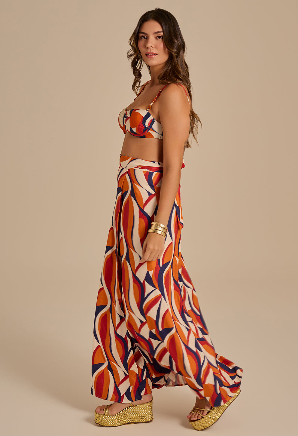 Saia Longa Transpassada Samba De Verão