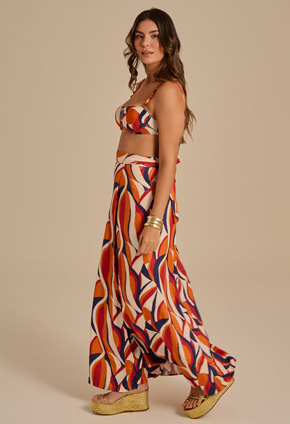 Saia Longa Transpassada Samba De Verão