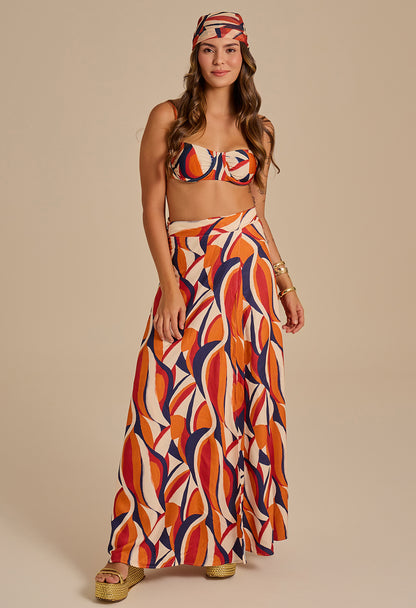 Saia Longa Transpassada Samba De Verão