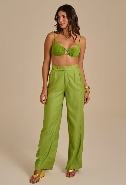 Calça Pantalona Brena Ponta Verde
