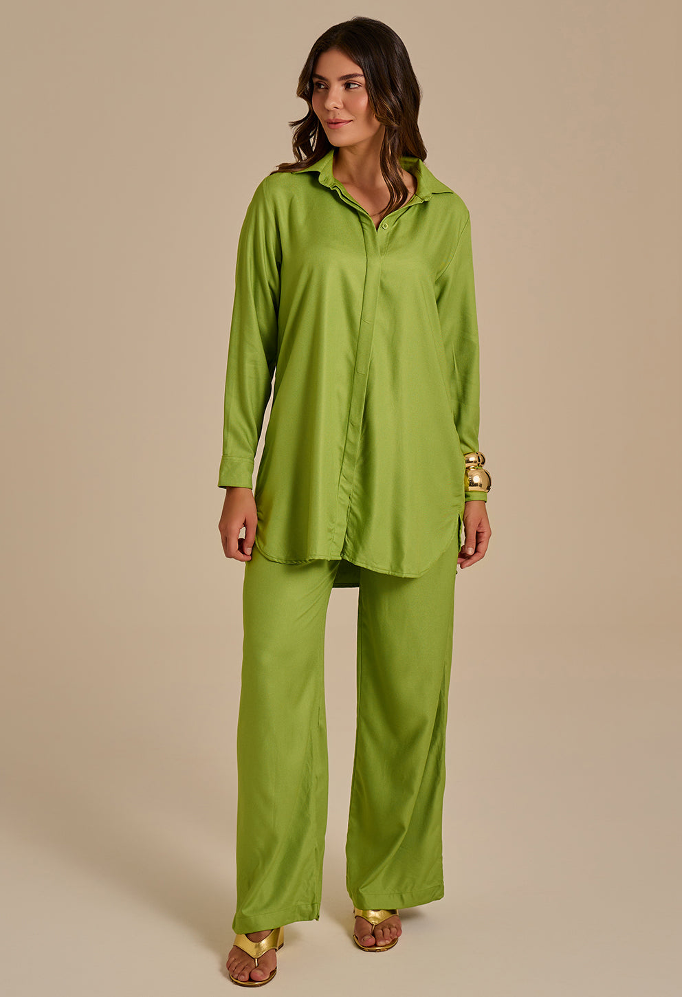 Chemise Jaque Ponta Verde
