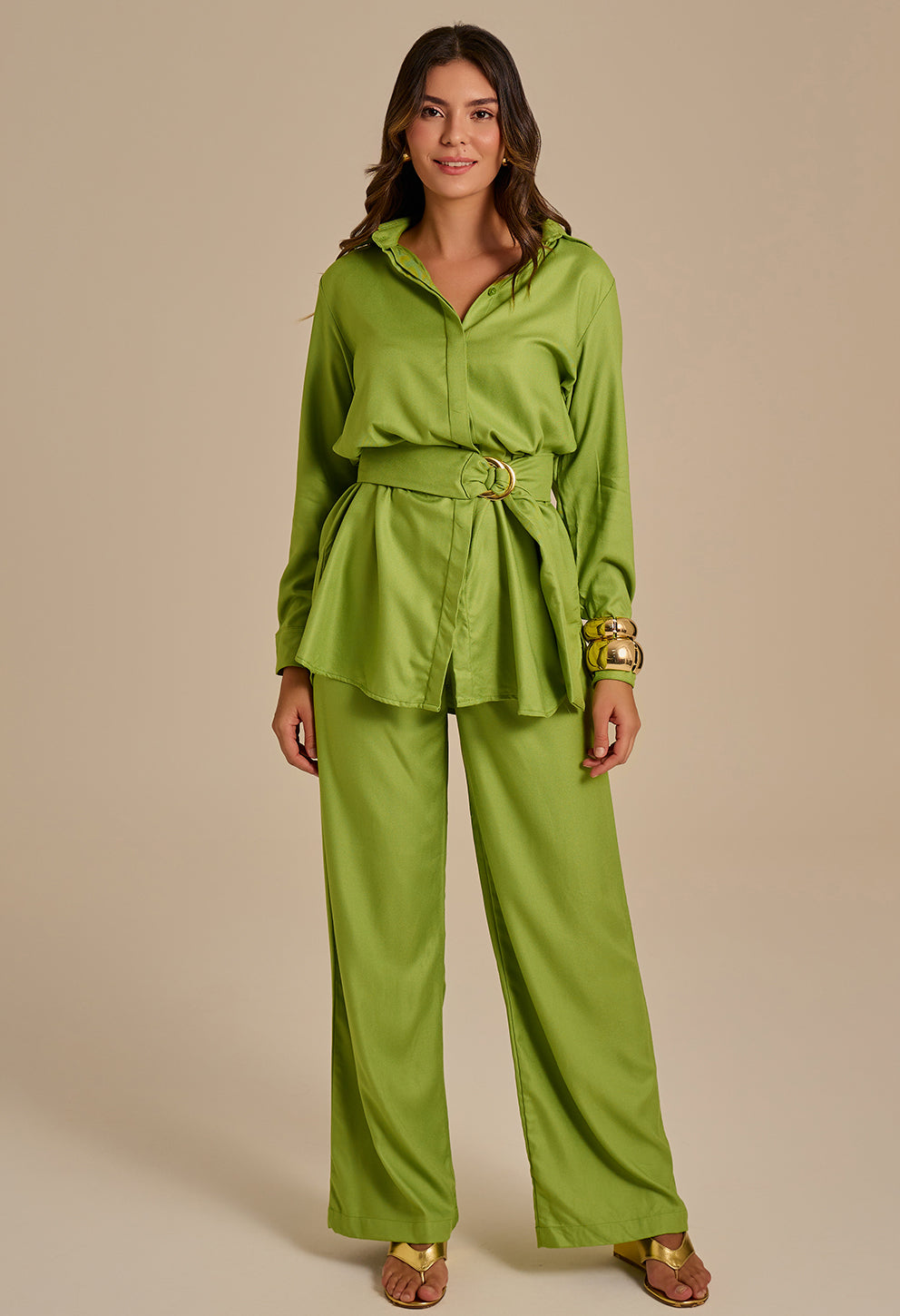 Chemise Jaque Ponta Verde