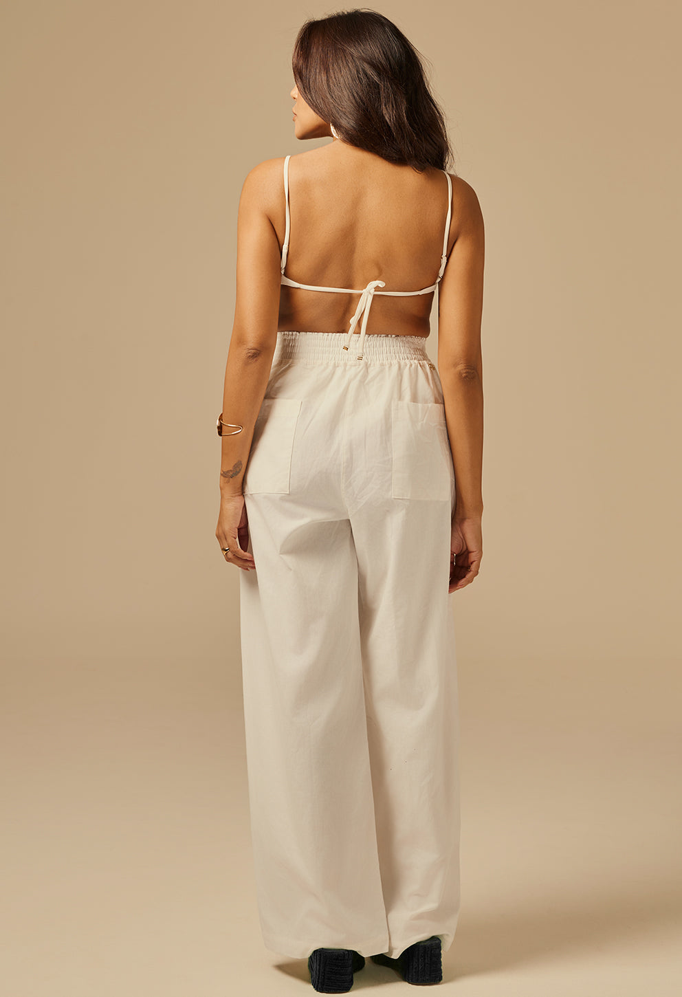 Calça Pantalona Bruna PN Off White