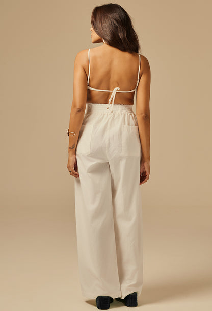 Calça Pantalona Bruna PN Off White