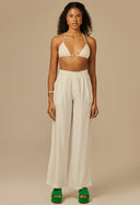 Calça Pantalona Búzios MD Off White