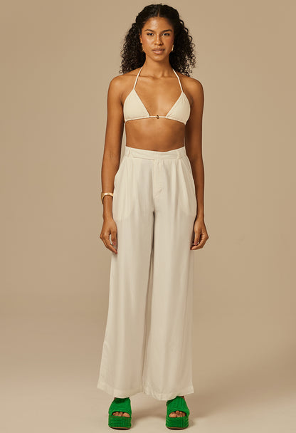 Calça Pantalona Búzios MD Off White