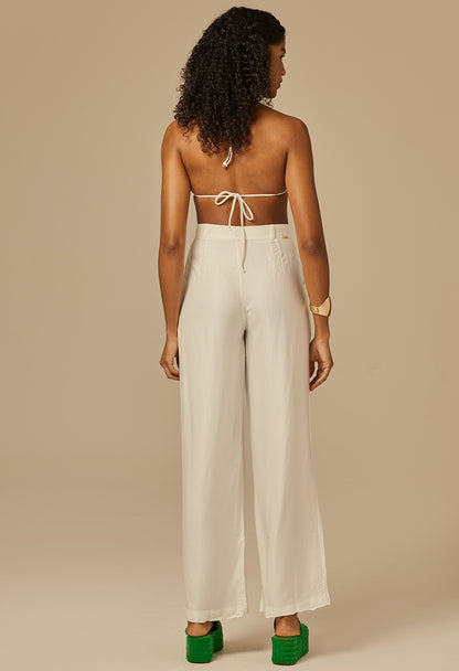 Calça Pantalona Búzios MD Off White