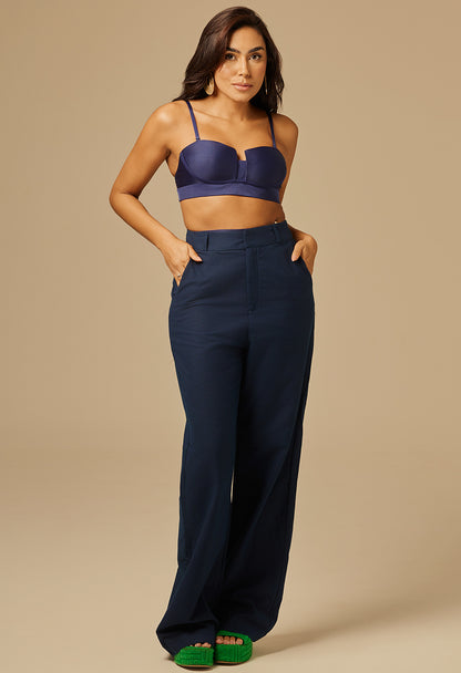 Calça Pantalona Búzios MN Marinho