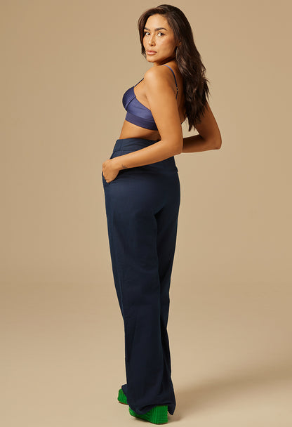 Calça Pantalona Búzios MN Marinho