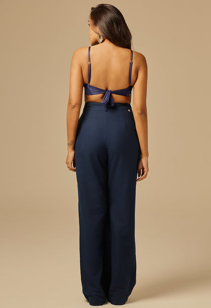 Calça Pantalona Búzios MN Marinho