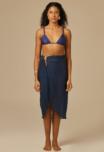 Saia Luma Com Argola Marinho