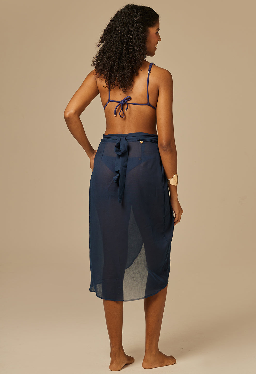 Saia Luma Com Argola Marinho