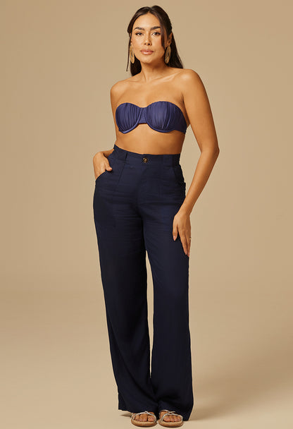 Calça Pantalona Ursula PG Marinho