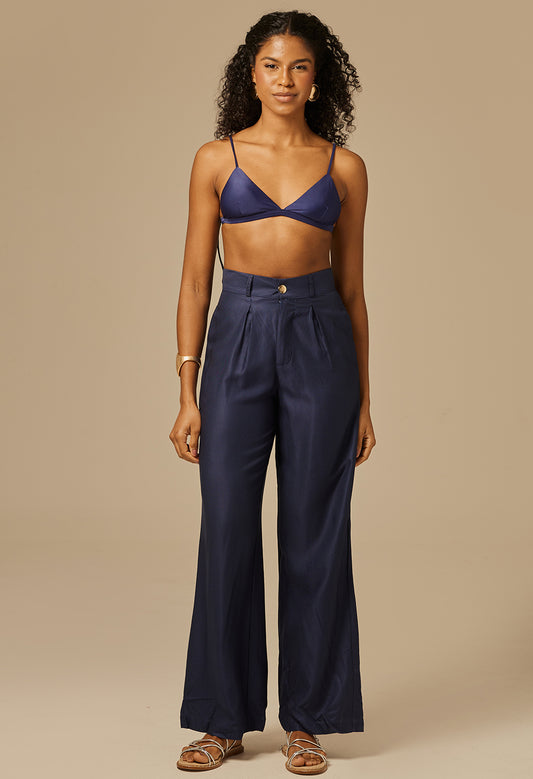 Calça Pantalona Social MD Marinho