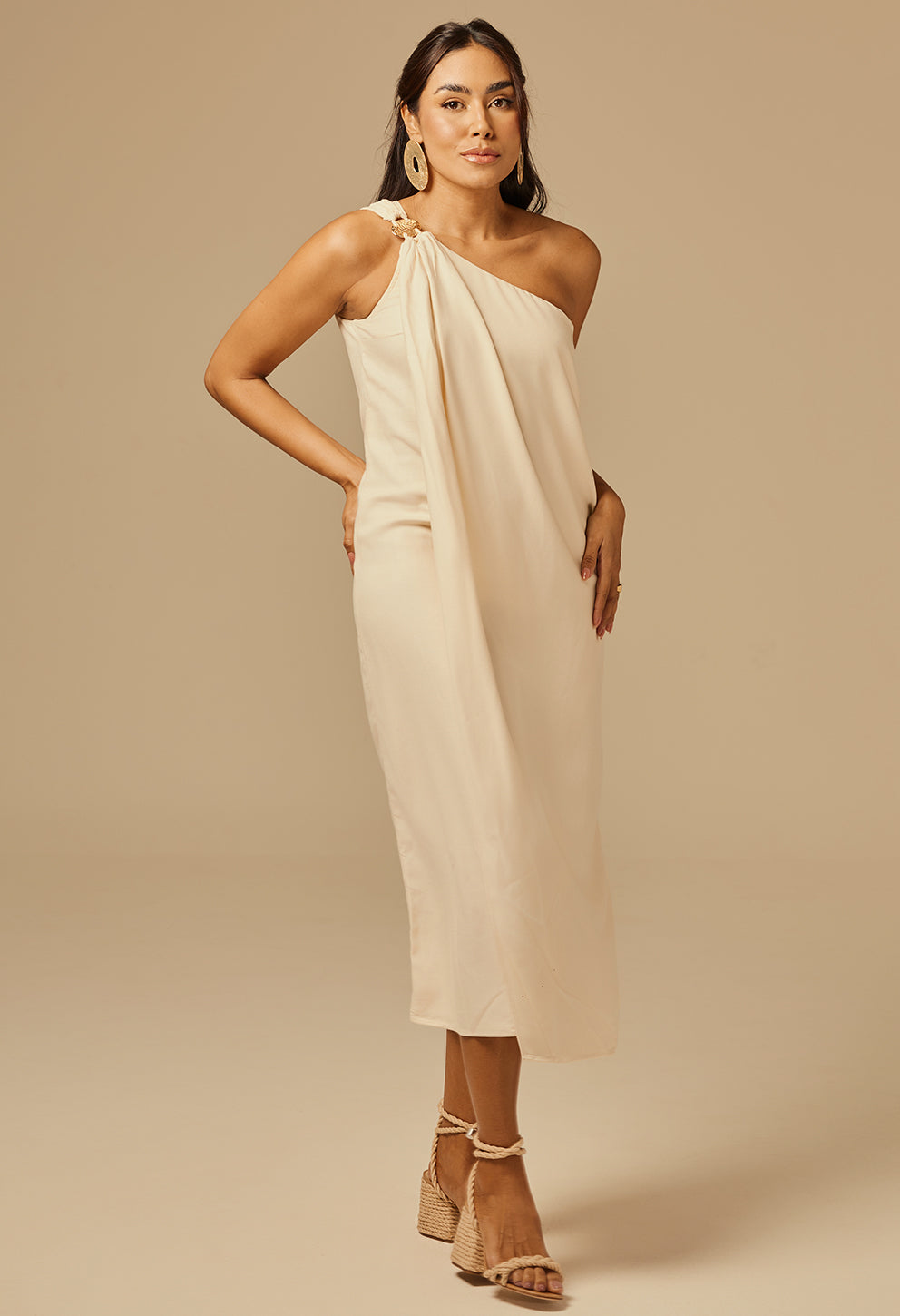 Vestido Dani Calcário