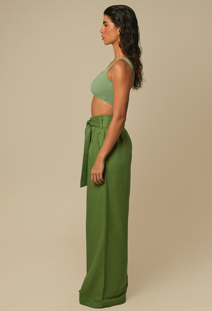 Calça Pantalona Glória Pistache