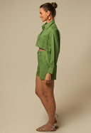 Cropped Carol Pistache