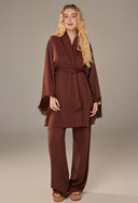 Kimono Isabel Com Franja Fzc Cacau